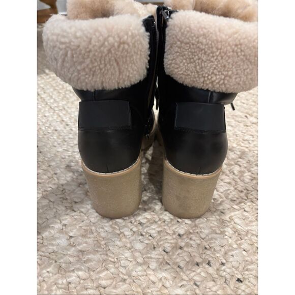 NWOB BOGNER split shearling ankle boots , $705 . Sz 38 - Picture 6 of 9